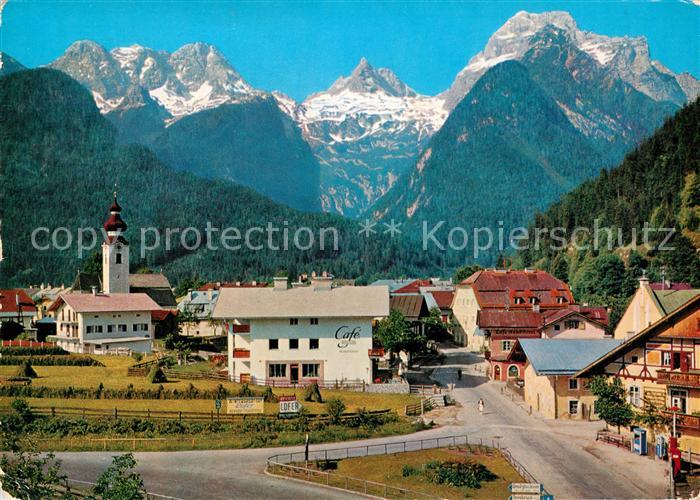 Lofer Ortsansicht Luftkurort mit Kirche Loferer Steinberge