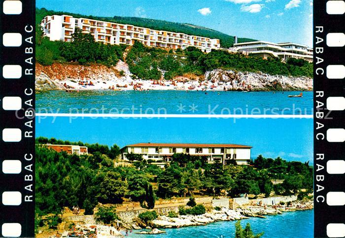 Rabac Kroatien Hotels Ferienanlagen Ansicht vom Meer aus