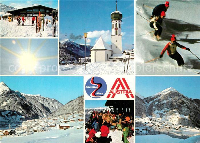 St Gallenkirch Vorarlberg Skizentrum Montafon Silvretta Nova Bergdorf Kirche Tie