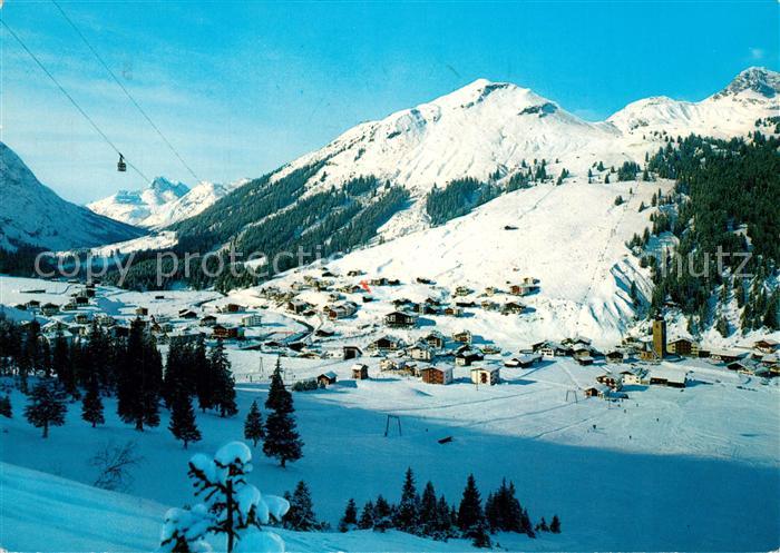 Lech Vorarlberg Panorama Wintersportplatz am Arlberg