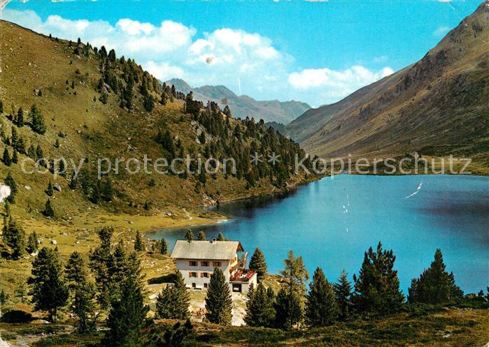 St Jakob Defereggen Oberseehuette am Stallersattel Bergsee gegen Panargen und La
