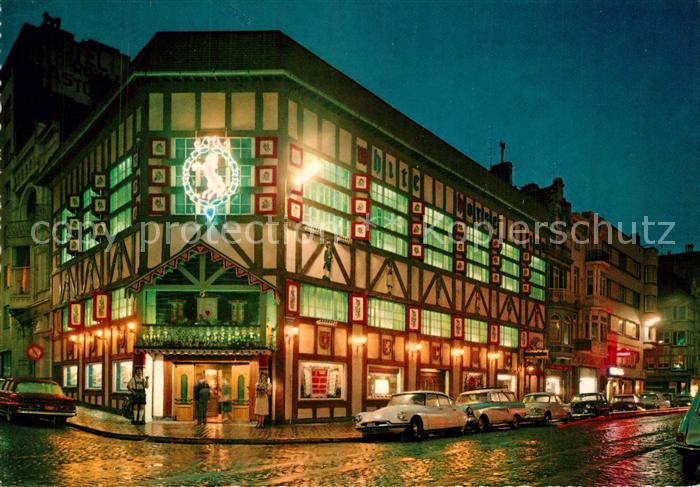 Oostende Ostende Wit Paard bij nacht Restaurant Weisses Roessl