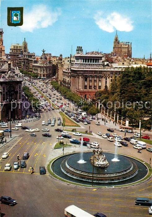Madrid Spain La Cibeles y Calle Alcalá