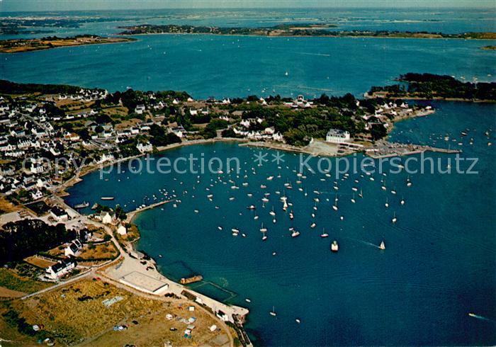 Larmor-Baden La station et les iles du Golfe vue aér