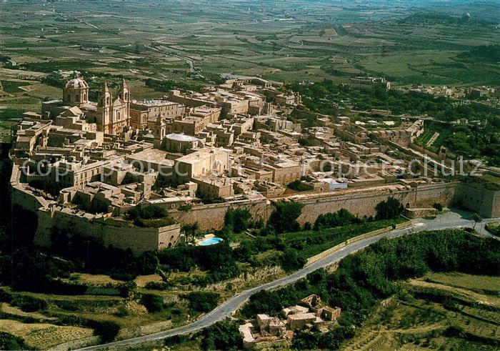 Mdina Malta Ancient Capital of Malta città vecchia veduta aérea