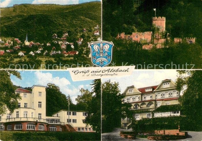 Alsbach Bergstrasse Gesamtansicht Burg Hotels
