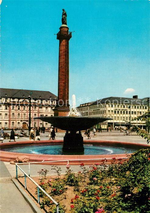Darmstadt Luisenplatz mit Ludwigssaeule