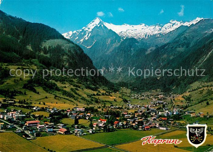 Kaprun Panorama Blick gegen Kitzsteinhorn Hohe Tauern Fliegeraufnahme