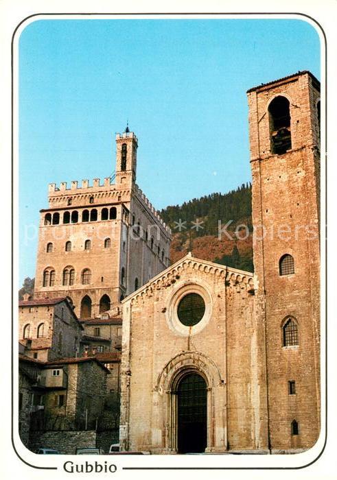 Gubbio Chiesa di San Giovanni e Palazzo dei Consoli Kirche Konsulenpalast