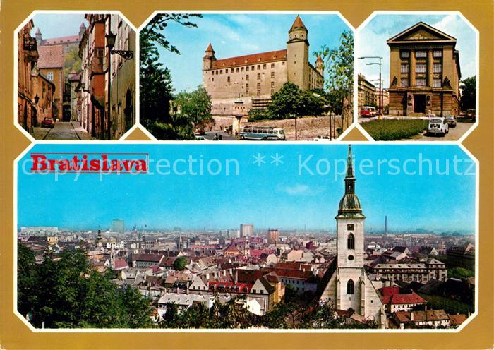 Bratislava Pressburg Pozsony Prepostska ulica Bratislavsky hrad Muzeum Pohlad na