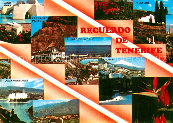 Tenerife Kuestenstaedte der Insel Vulkan Teide Pflanzen