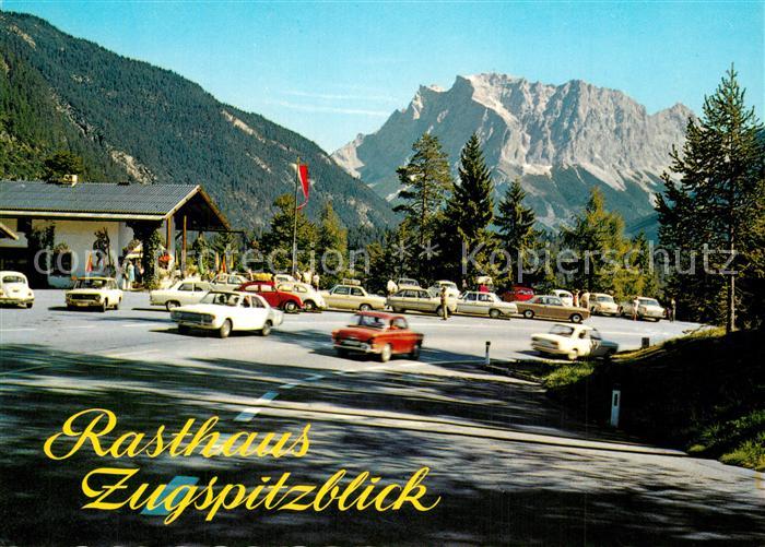 Biberwier Tirol Rasthaus Zugspitzblick gegen Zugspitze Wettersteingebirge