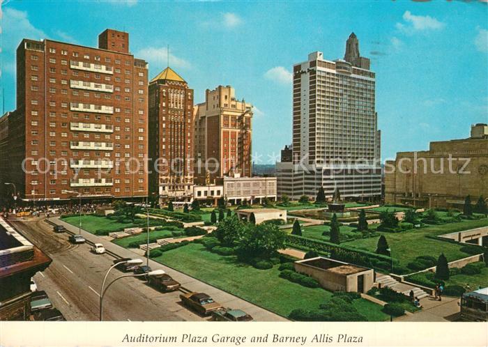 Kansas City Missouri Auditorium Plaza Garage and Barney Allis Plaza Downtown Hot