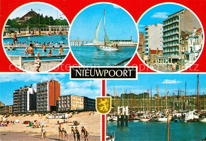 Nieuwpoort Hafen Strand Schwimmbad