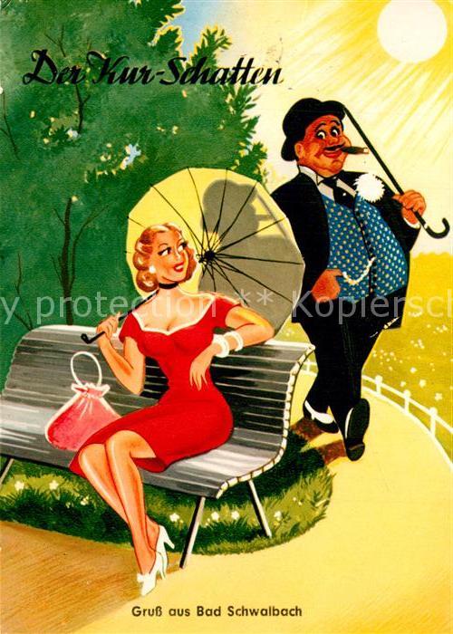 Bad Schwalbach Der Kur Schatten Grusskarte