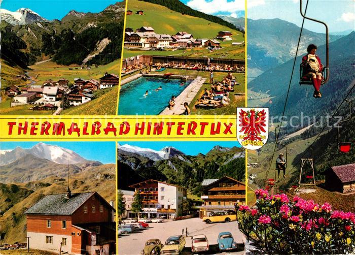 Hintertux Zillertal Thermalbad Seilbahn Freibad Ortsansicht