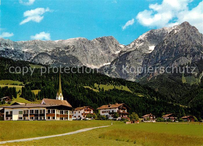 Scheffau Wilden Kaiser Wilder Kaiser Panorama Kirche
