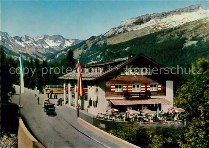 Kleinwalsertal oesterreichischer Grenzgasthof Walserschanz