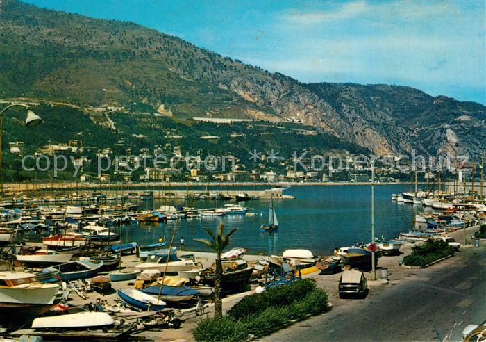Menton Alpes Maritimes Hafen Panorama