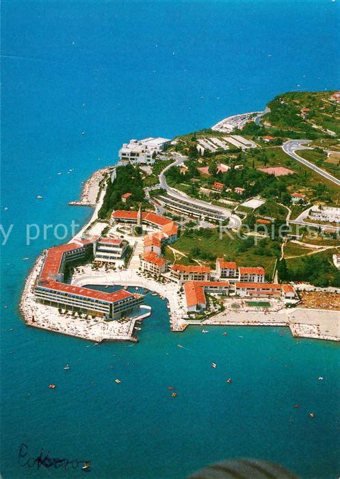 Portorose Istrien Fliegeraufnahme Hotel Bernardin