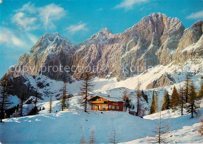 Thuerlwandhuette Dachstein Winterlandschaft