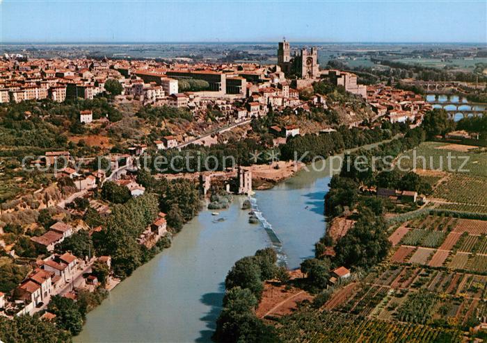 Beziers Fliegeraufnahme Cathedrale