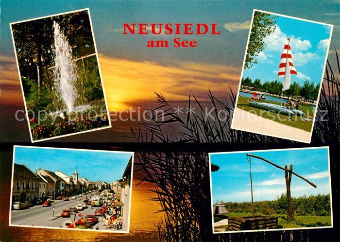 Neusiedl See Springbrunnen Ziehbrunnen Strand Neusiedler See