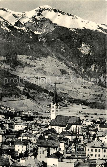 Bad Hofgastein Ortsansicht Thermalbad mit Kirche Alpen