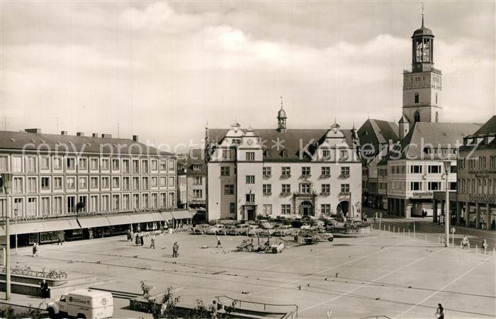 Darmstadt Marktplatz Rathaus Stadtkirche