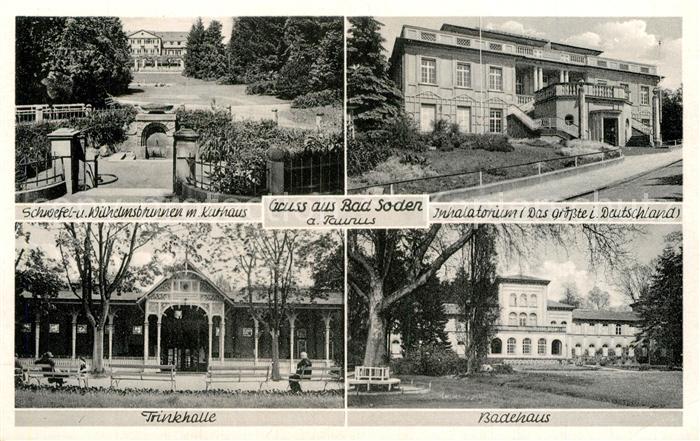 Bad Soden Taunus Brunnen Kurhaus Inhalatorium Trinkhalle Badehaus