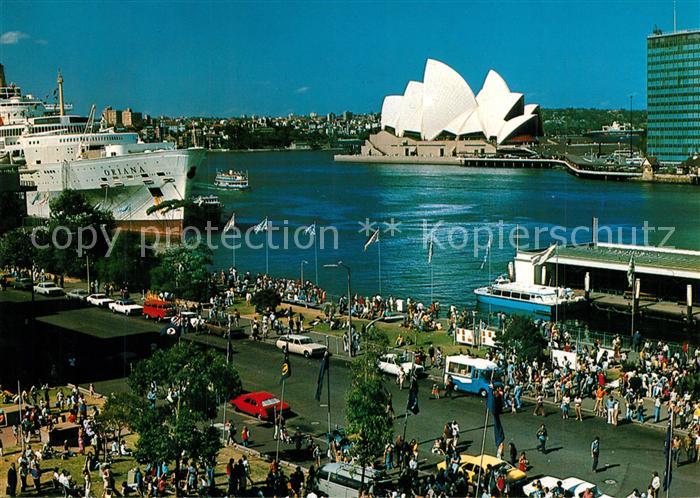 Sydney New South Wales Circular Quay with Overseas Terminal Opera