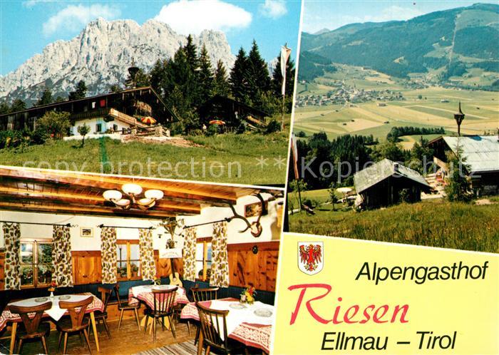 Ellmau Tirol Alpengasthof Riesen Landschaftspanorama Alpen