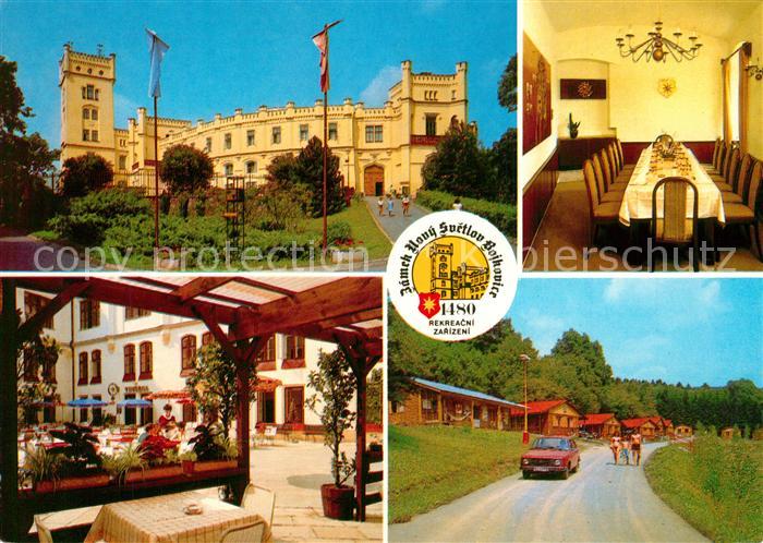 Bojkovice Zamek Novy Svetlov Schloss Restaurant Ferienhaeuser