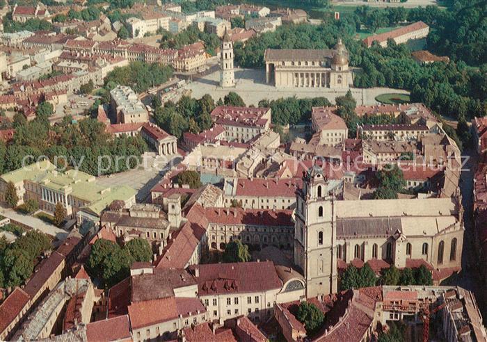 Vilnius Senamiescio panorama Stadtzentrum Fliegeraufnahme