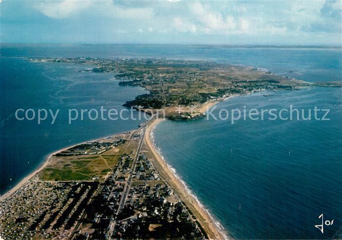 Presqu Ile de Quiberon La presqu ile et l'isthme de Penthievre vue aérienne