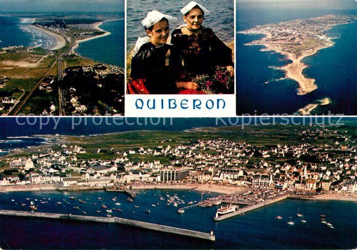 Presqu Ile de Quiberon Vue aérienne sur la presqu ile et Port Maria Costumes