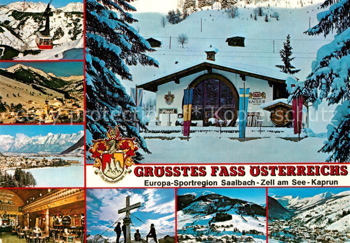 Hinterglemm Saalbach Groesstes Fass oesterreichs Schattbergseilbahn Zell am See