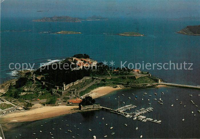 Bayona Spanien Parador Nacional Conde de Gondomar vista aérea