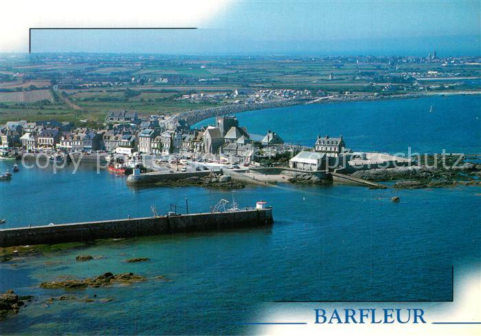 Barfleur Manche Vue aérienne