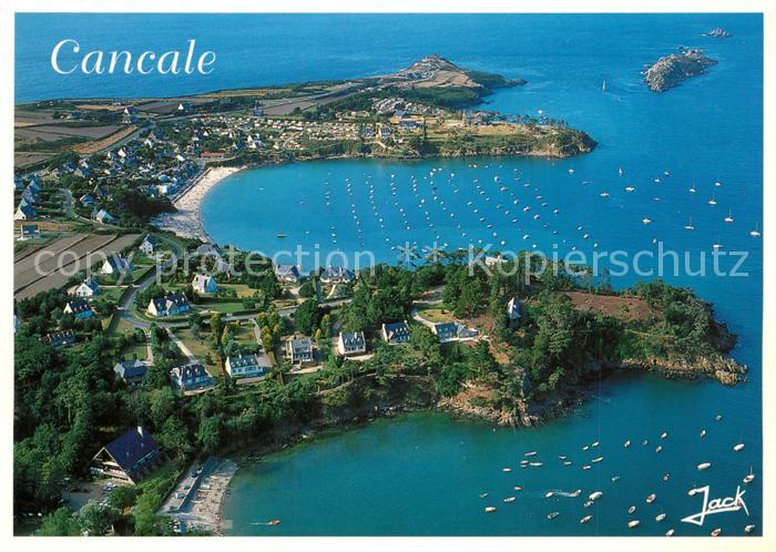 Cancale La Cote d Emeraude Port Pican Port Mer et la Pointe du Grouin vue aérien
