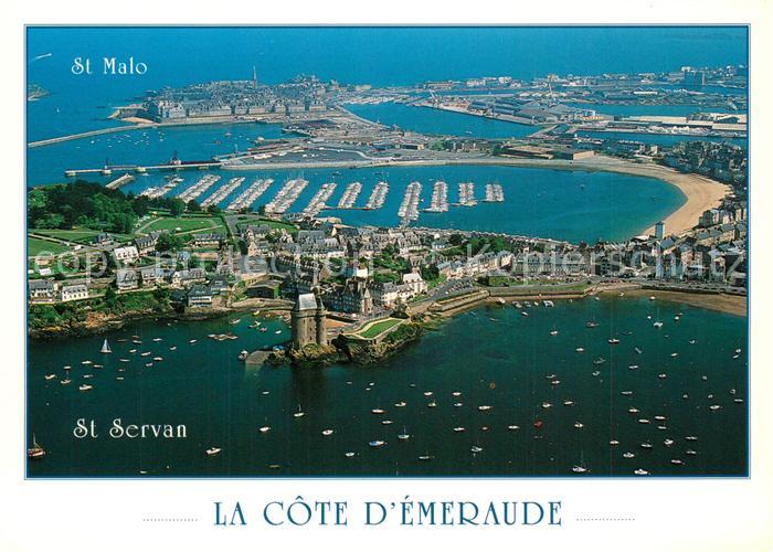 Saint-Servan Ille-et-Vilaine Cote d_Emeraude vue aérienne
