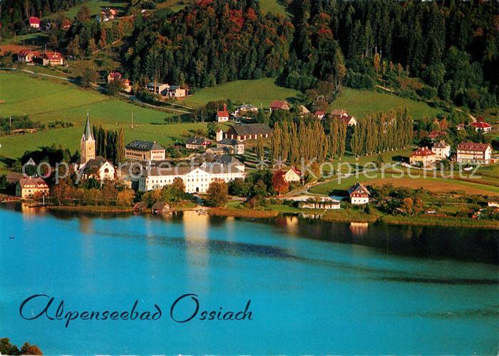 Ossiach Alpenseebad Ossiachersee Fliegeraufnahme