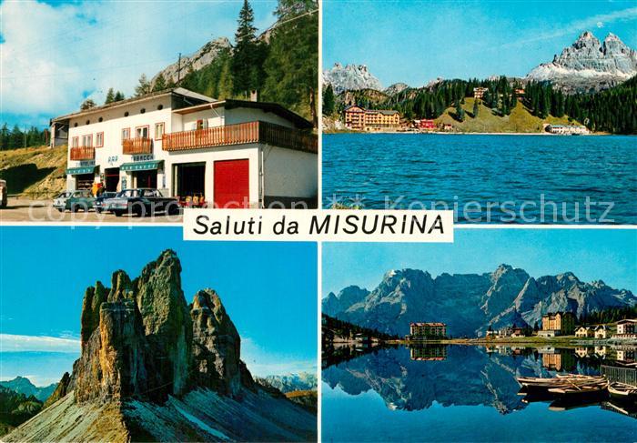 Misurinasee Hotels am Misurinasee Wasserspiegelung Dolomiten