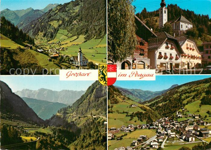 Grossarl Landschaftspanorama Frauenkar Hochkoenig Alpen Dorfplatz Kirche