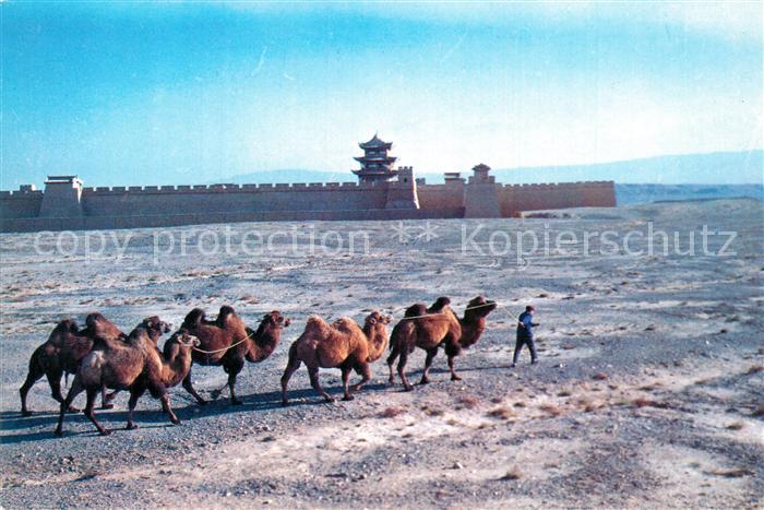 China The Jiayu Pass Great Wall Chinesische Mauer