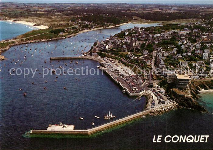 Le Conquet La ville et le port vue aérienne