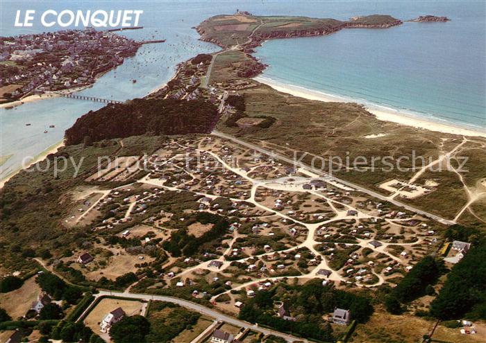 Le Conquet Camping Plage des Blancs Sablons vue aé