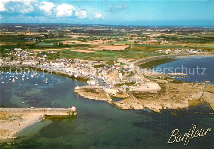 Barfleur Manche Vue aérienne