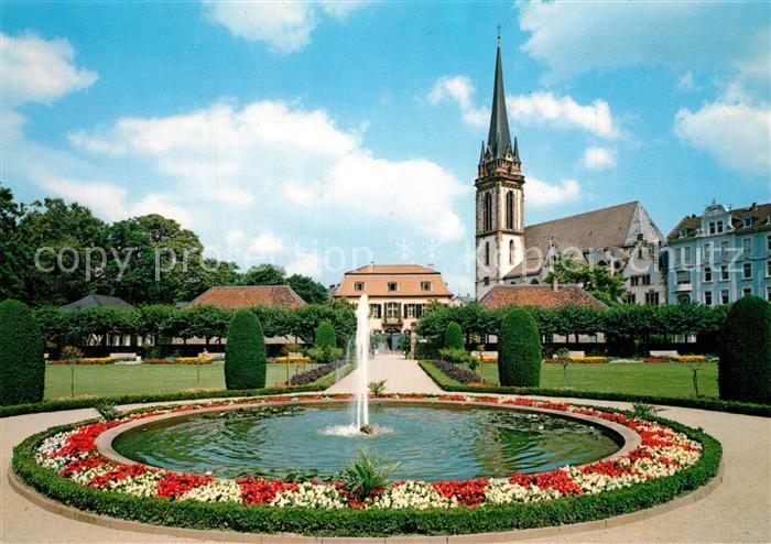 Darmstadt Prinz Georg Palais Prozellanschloesschen Garten St Elisabeth Kirche
