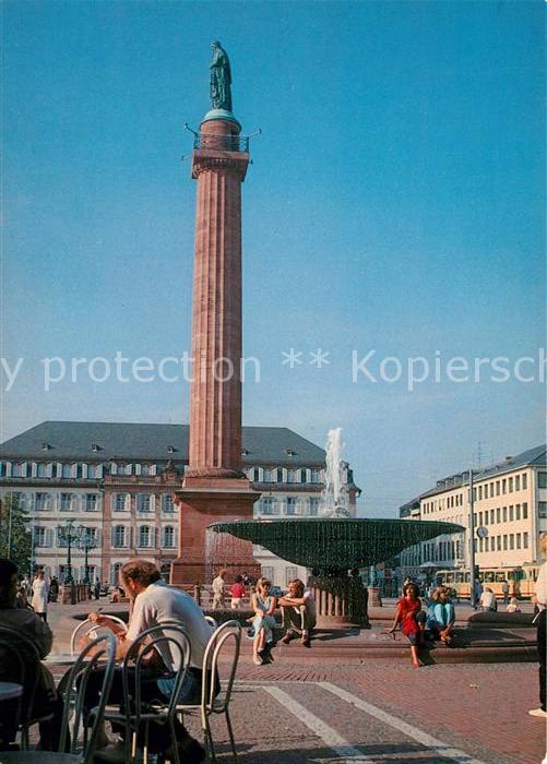 Darmstadt Luisenplatz Ludwigsdenkmal Brunnen